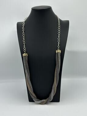 NEW - Vintage Statement Three Tone Necklace